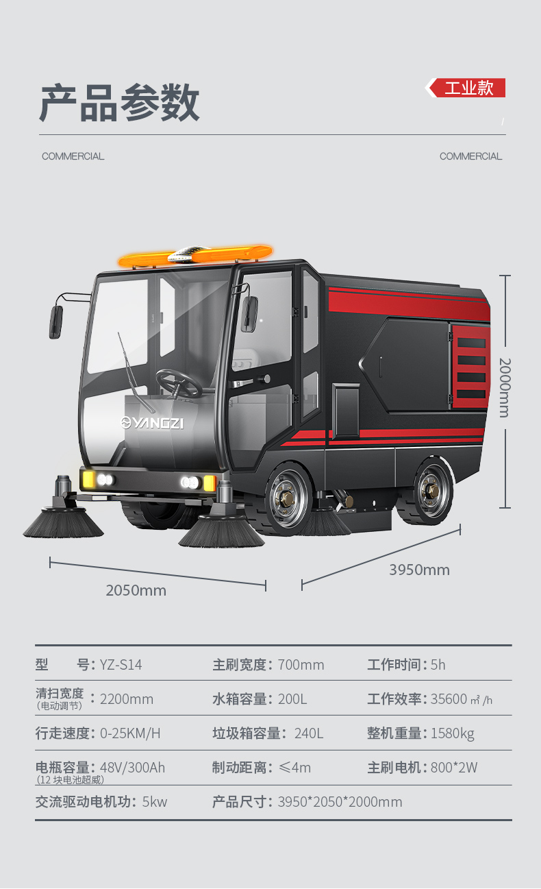 揚(yáng)子S14電動(dòng)掃地車(chē)(圖17) 揚(yáng)子S14電動(dòng)掃地車(chē)(圖17)